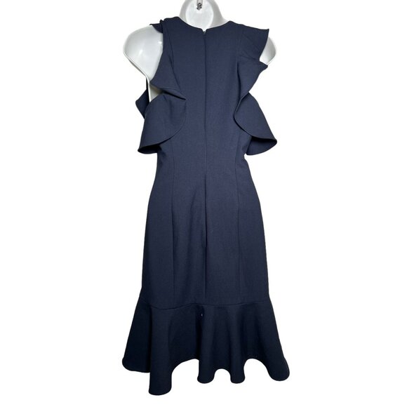 Cinq à Sept Navy Ruffle Mini Dress - Picture 7 of 11